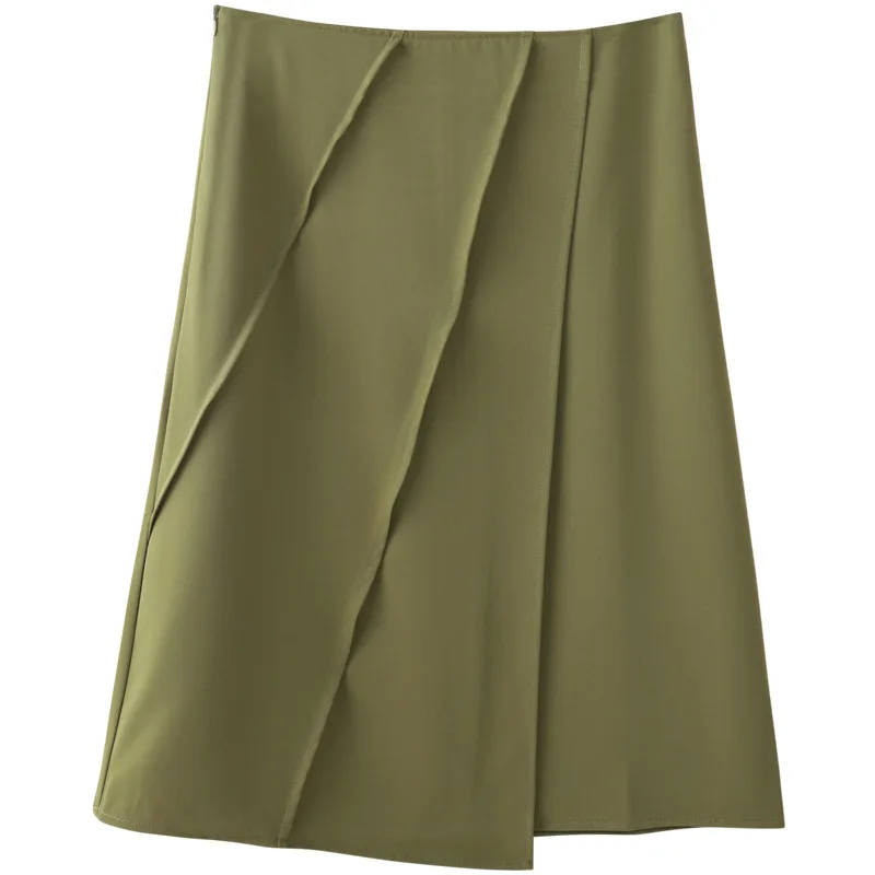 

Baizi 2021 summer new professional women's Korean temperament commuter OL bag hip all-match skirt 91232