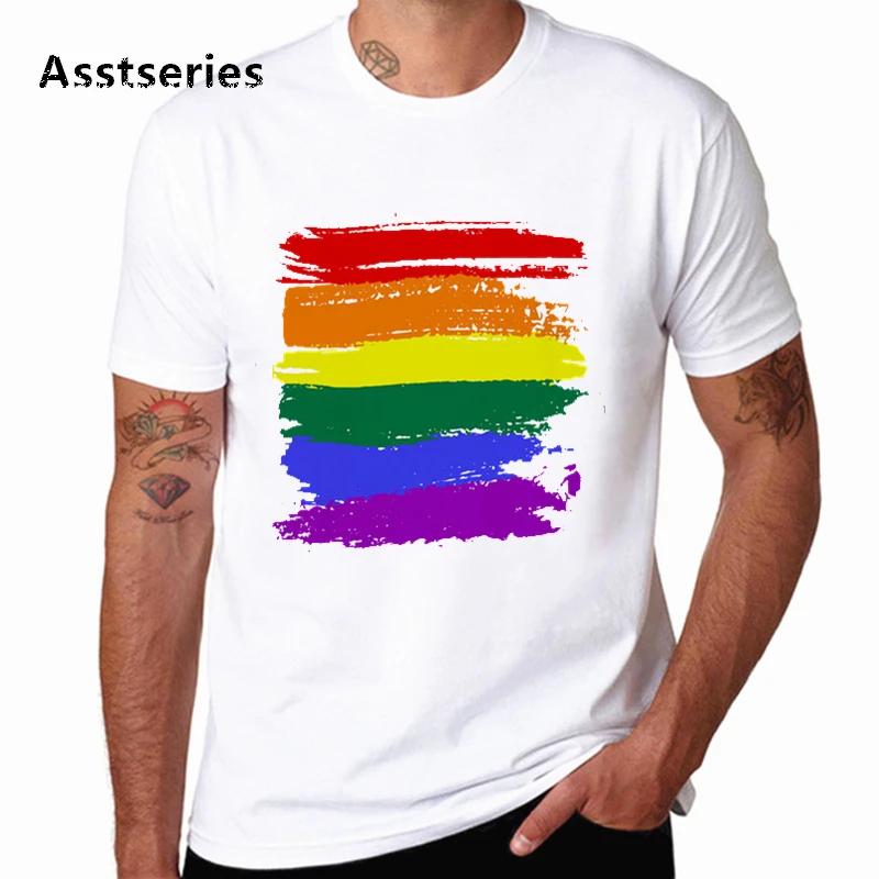 2020 модная мужская футболка с надписью LGBT Pride Month забавная Повседневная Уличная