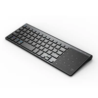 ultra slim 2 4g wireless keyboard for pc laptop home office keyboards with numpad touchpad 59 keys light weight membrance keypad