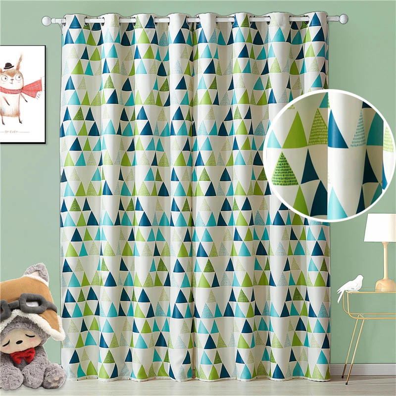 Затемняющие красные шторы YokiSTG геометрические Оконные Занавески для гостиной