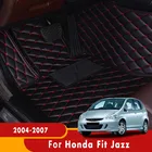 Автомобильные коврики для Honda Fit Jazz 2007 2006 2005 2004, коврики, аксессуары для интерьера автомобиля, украшения ковриков на заказ