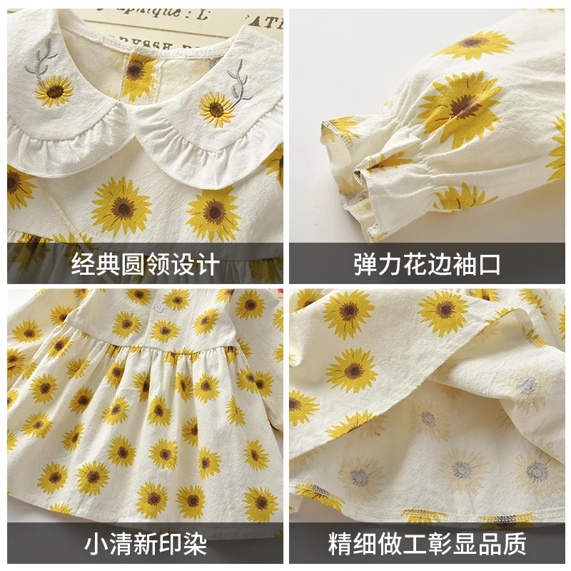 

Spring newborn baby girls clothes 1st birthday dresses dress for infant baby clothing long sleeve cute cloth toddler girls dress