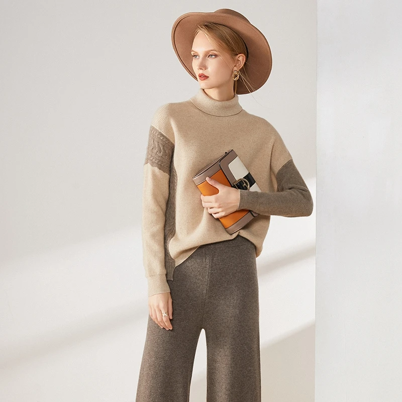 Осенне-зимний новый женский кашемировый свитер стильный жакет 100% чистый кашемир