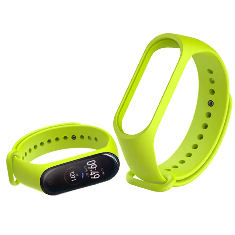 Силиконовый сменный Браслет для Xiaomi Mi band 4 спортивный браслет дышащий ремешок Miband