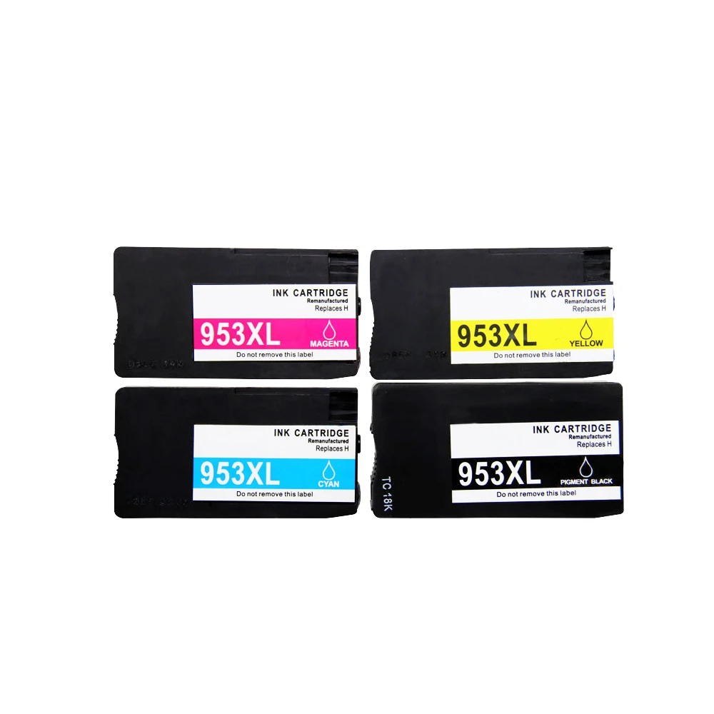 4PK совместимый сменный чернильный картридж HP 953 953XL для принтера 7740 8210 8218 8710 8715 8718