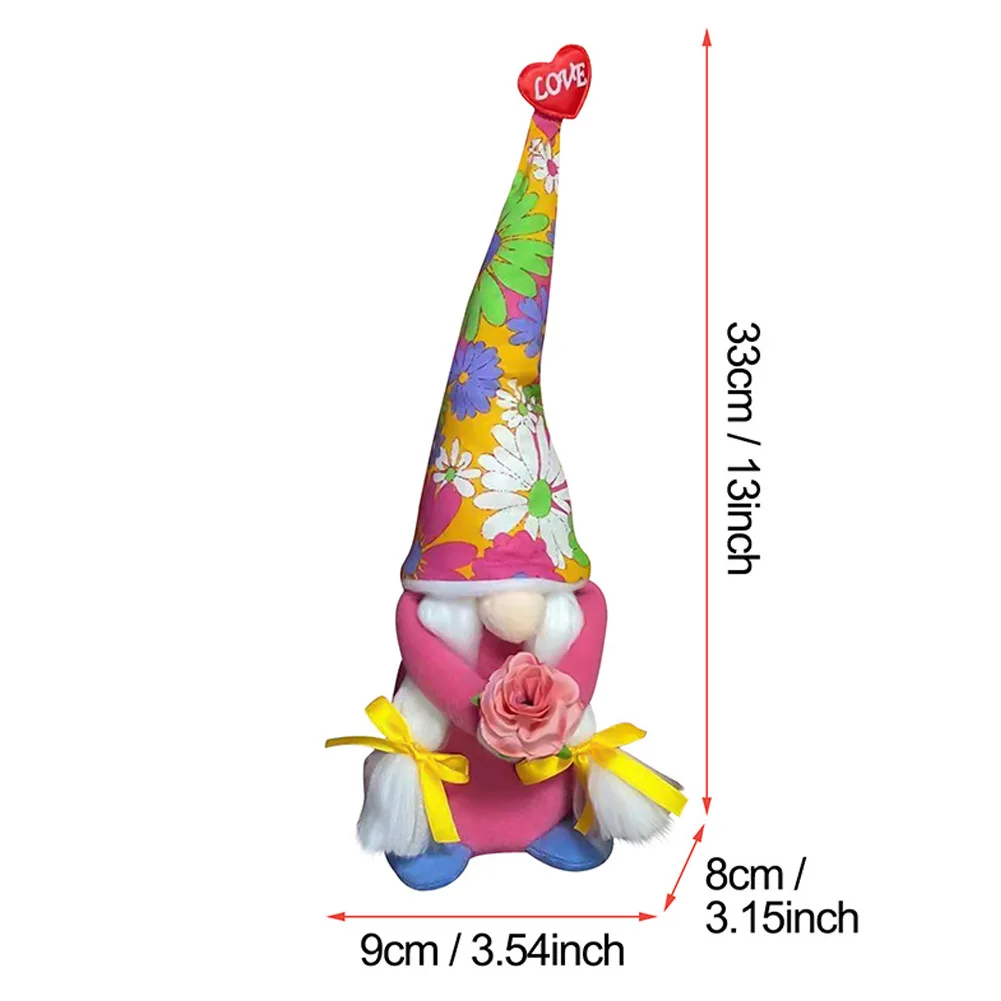 

Mothers Day Gnome Faceless Doll Plush Elf Dwarf Figurine Ornament Decoration Love Gift For Mother Home Desktop Holiday Gift