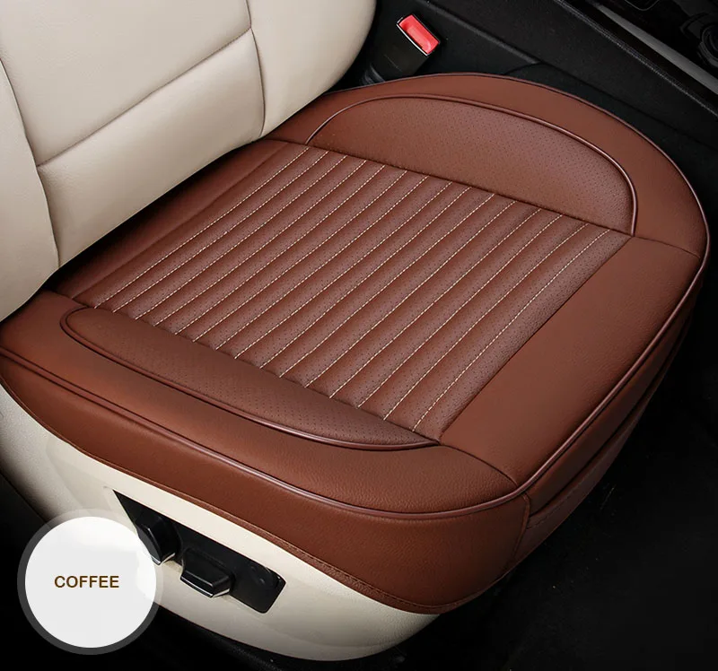 COFFEE Универсальный чехол для автомобильных сидений кожаный для Opel Astra h j g mokka insignia Cascada corsa adam ampera Andhra zafira автомобильные аксессуары - Название цвета: COFFEE