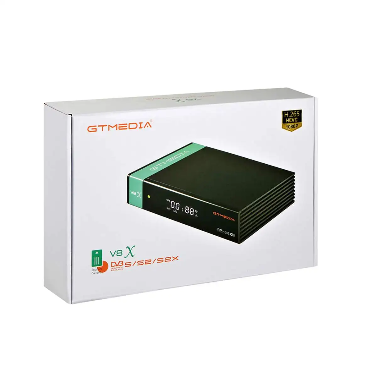 

Gtmedia V8X Satelite receiver Decoder DVB-S2 h.265 1080P Built in wifi perpetual spain/france channels no app V8 Nova V8 Honor
