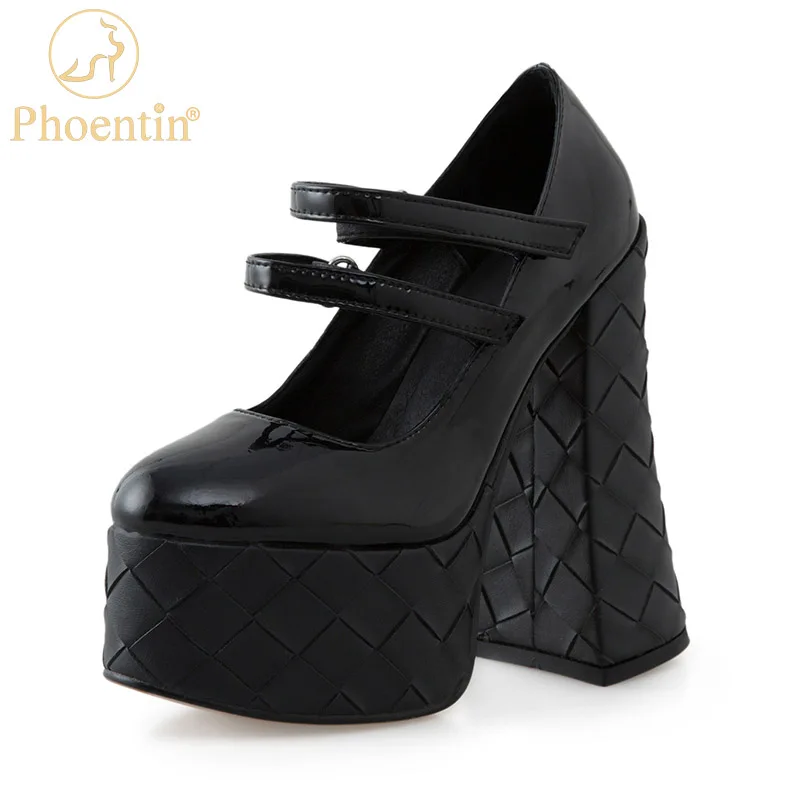 Phoentin Women's sexy super High Heels Platform Sandals 2022 new Luxury Party Wedding summer Shoes Genuine leather Pumps FT1836