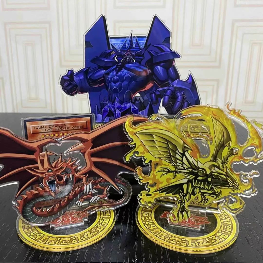 

Yu-Gi-Oh DIY classic character black magic girl, three fantasy gods, blue eyes and white dragon acrylic model decoration