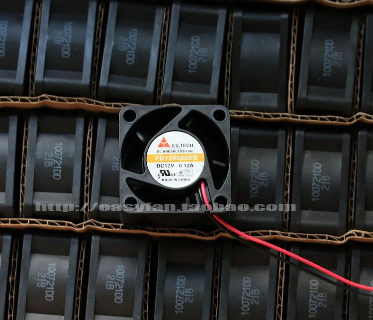 

Original new FD124020EB dual Ball Large Air Volume Fan 4cm Ultra-Durable mute cooling fan Y.S Tech 12V 0.07A 40x40x20mm cooler