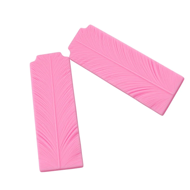 2 шт./лот силиконовая форма для украшения торта в виде лепестков цветов и перьев