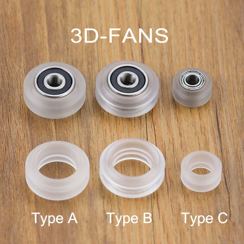 1 шт. пластмассовое колесо Openbuilds для ПК пассивное круглое направляющее и V