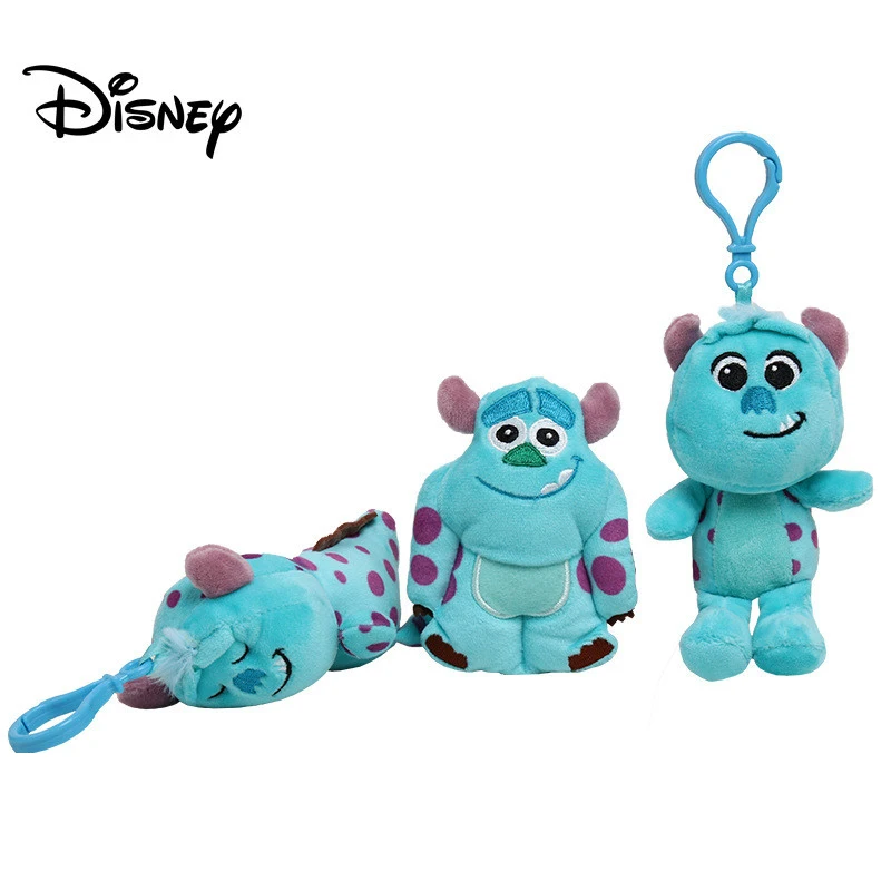 

Disney Original Doll Plush Toy Keychain Pendant Big Head Hairy Monster Bag Ornament Boy Girl Birthday Present