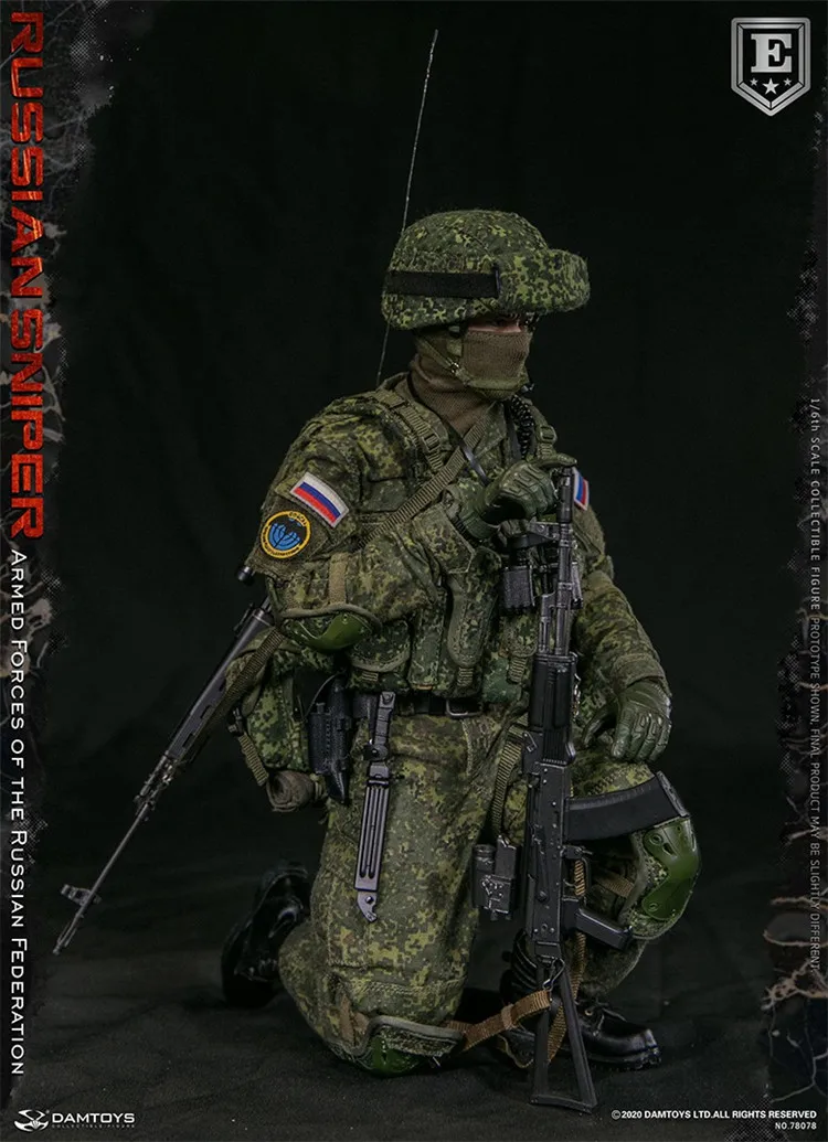 Damtoys 78078s 1/6 Мужчины Солдат Русский Снайпер Вооруженные Силы Российской Федерации