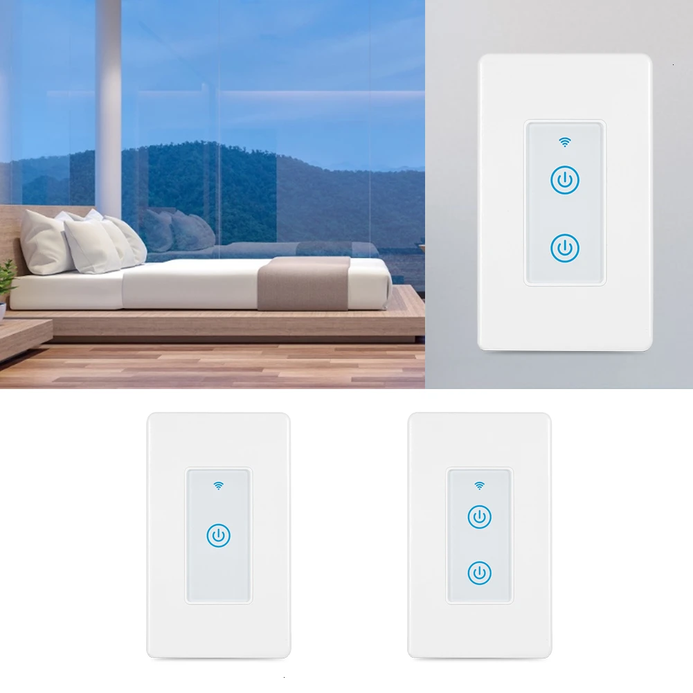 Беспроводная WiFi умная кнопка выключателя света мобильное приложение