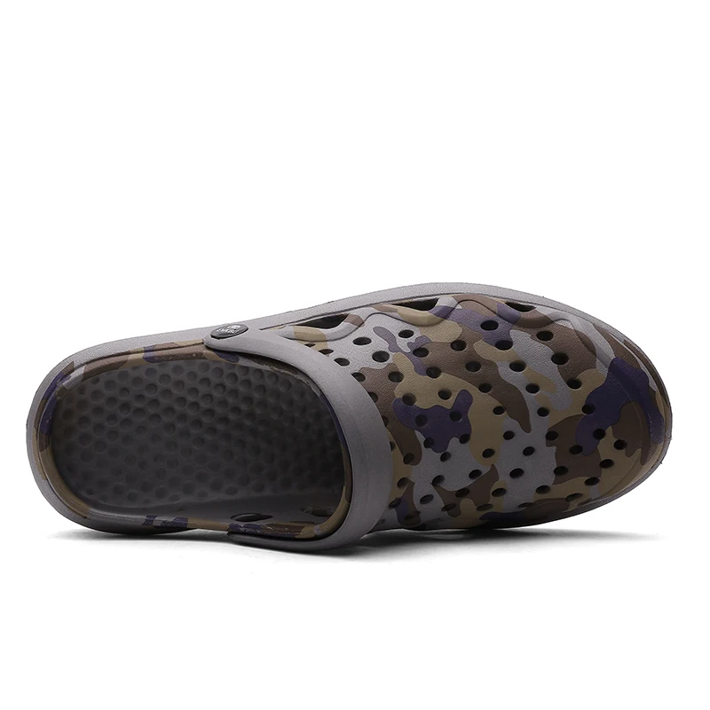 

2021 New Arrival Men's Clogs Summer Shoes Men Slippers Breathable Non-slip Mules Male Garden Shoes Casual Beach Sandals