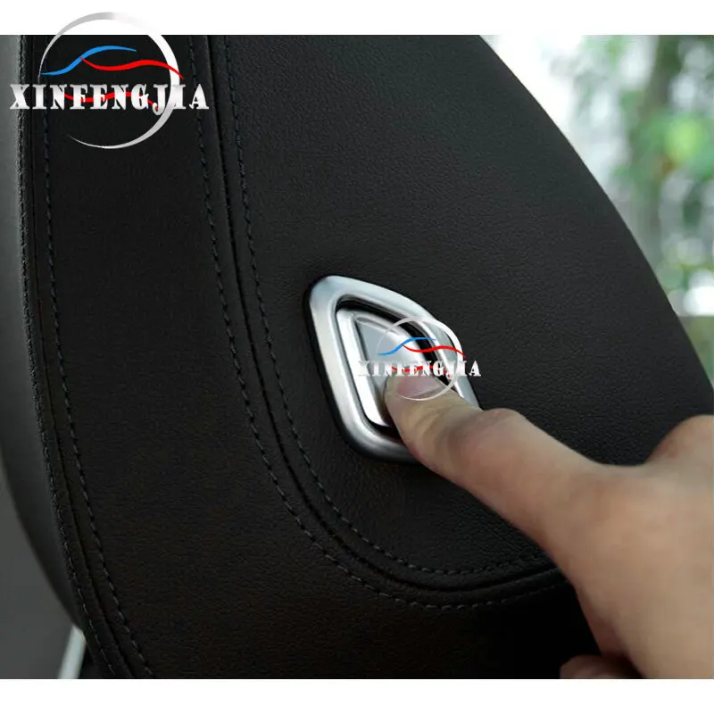 4 шт. хромированные кнопки для подголовника сиденья BMW X3 G01 18 19 X4 G02 2019|Лепнина