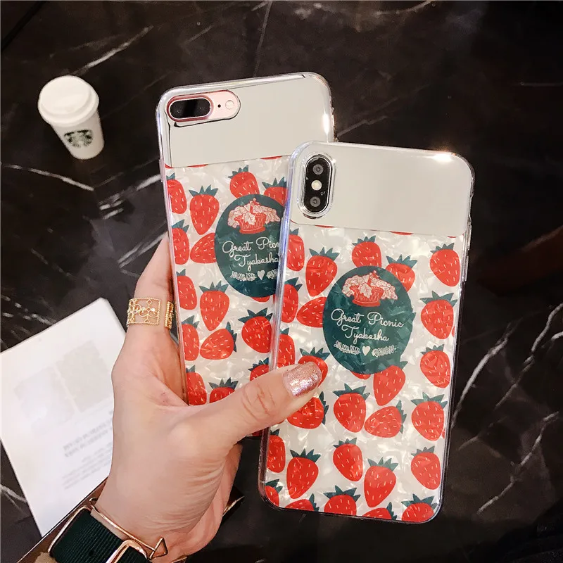 Зеркальный чехол для iphone 7 8 6s 6 plus X Xs Max Xr | Мобильные телефоны и аксессуары