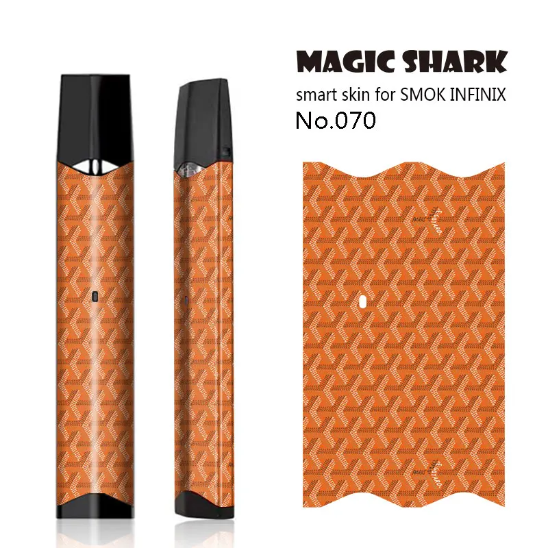 Magic Shark Dragon Ball Leaf Iron Man Captain American Stary Sky PVC Vape Case Cover Sticker Film Skin for Smok Infinix | Мобильные