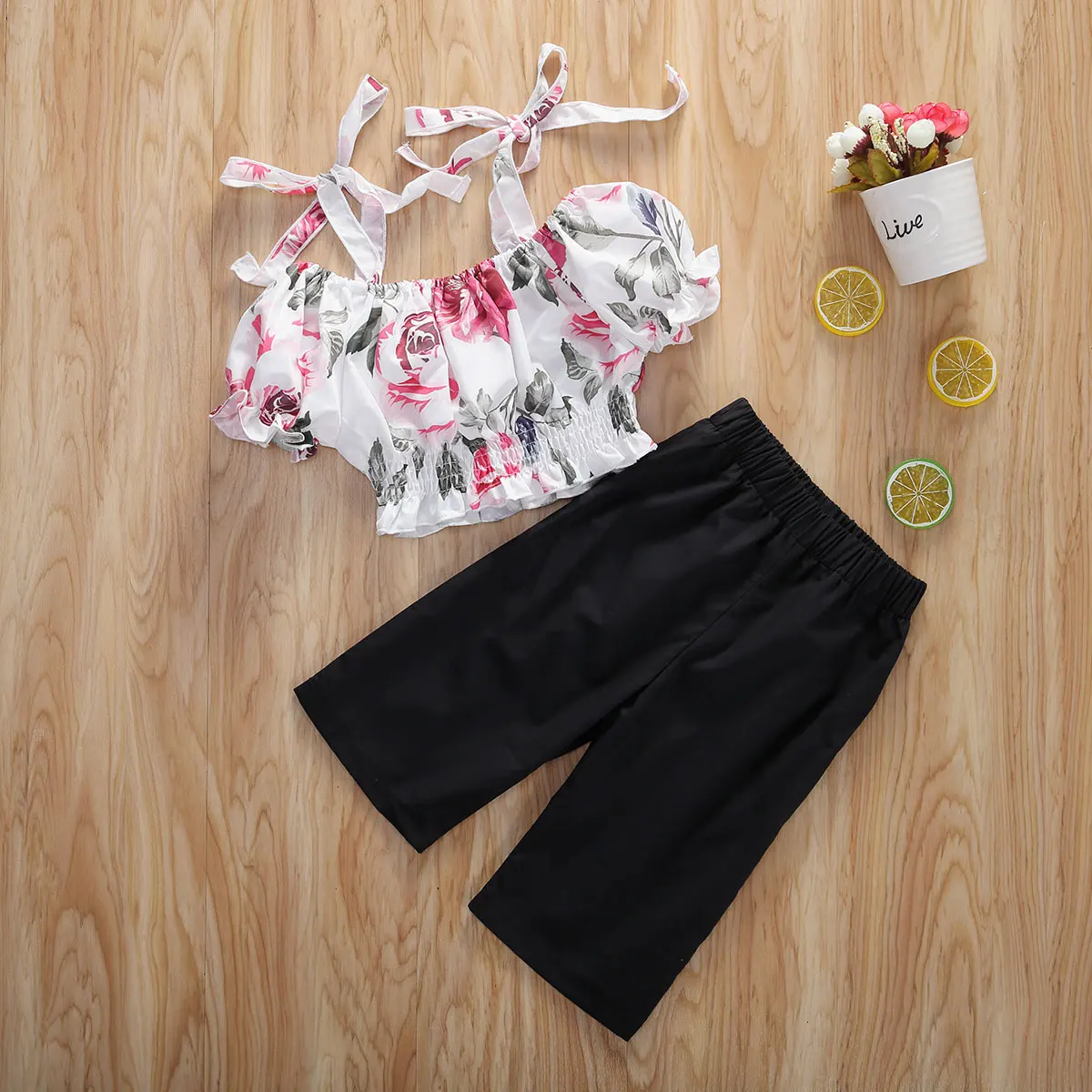 Блузка с коротким рукавом и открытыми плечами для новорожденных девочек | Мать