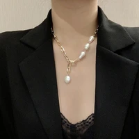 necklace of sweater of individual character of contracted design feeling pearl pendant fashion temperament retro ancient ways