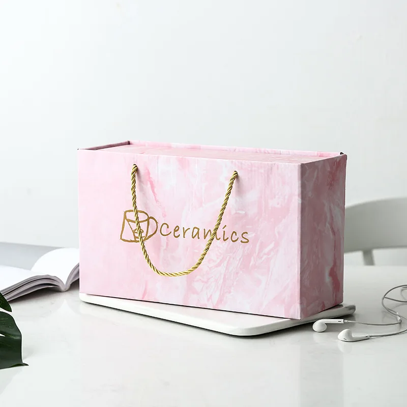Роскошный розовый золотой мраморный Керамика Кофе чашка для молодожен подарок