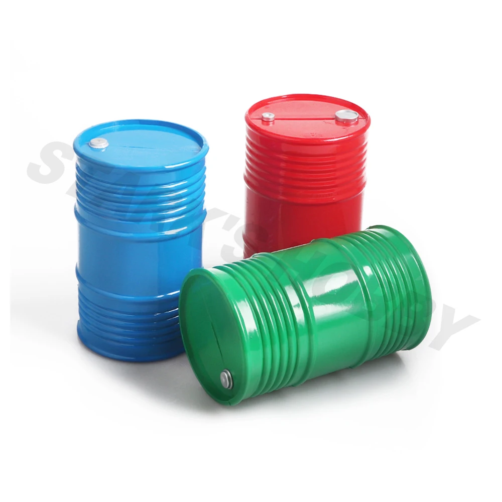 Мини пластиковый масляный барабан инструмент украшение для 1/10 RC Гусеничный