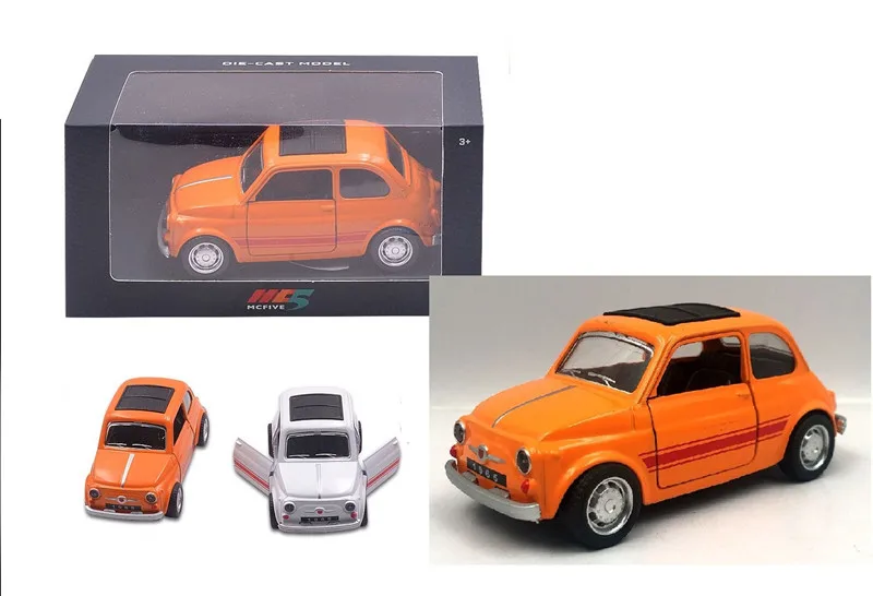 Лидер продаж модель из сплава 1:36 мини металлический 1965 FIAT 500 сплав Классическая