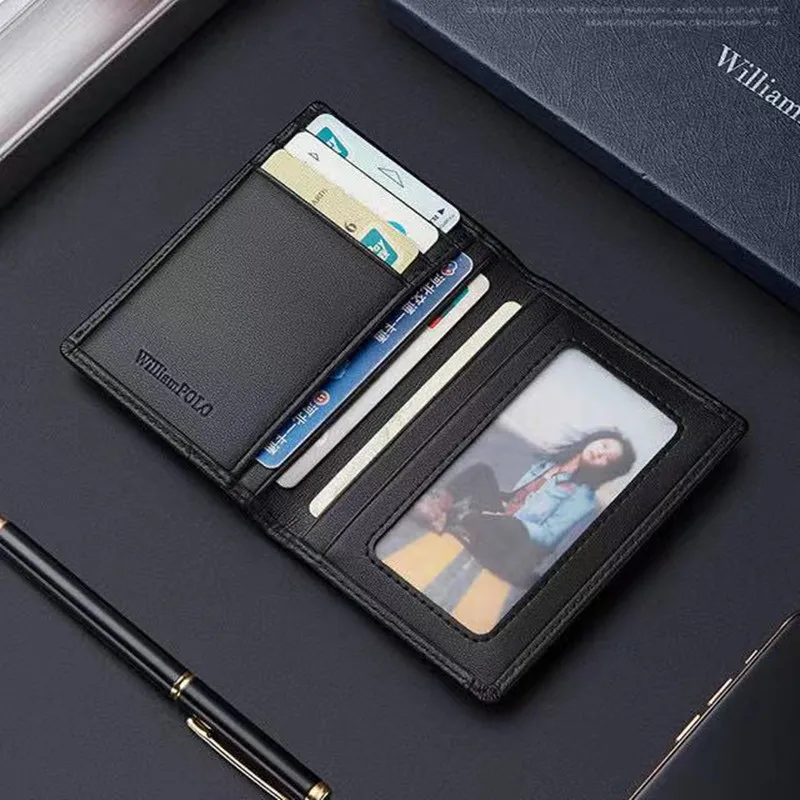 RFID Мужская ультратонкая компактная Высококачественная кредитница с защитой от