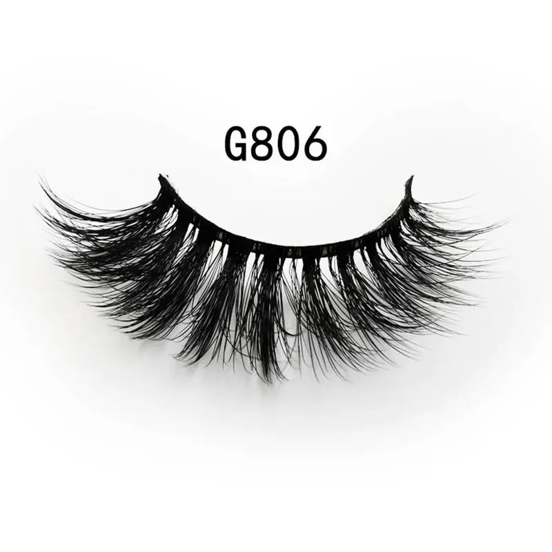 

3D Mink Eyelashes Thick Lasting Long Eyeliner Eyelashes Cils False Reusable Makeup Stage Eyelashes Faux Extended Min G2U0