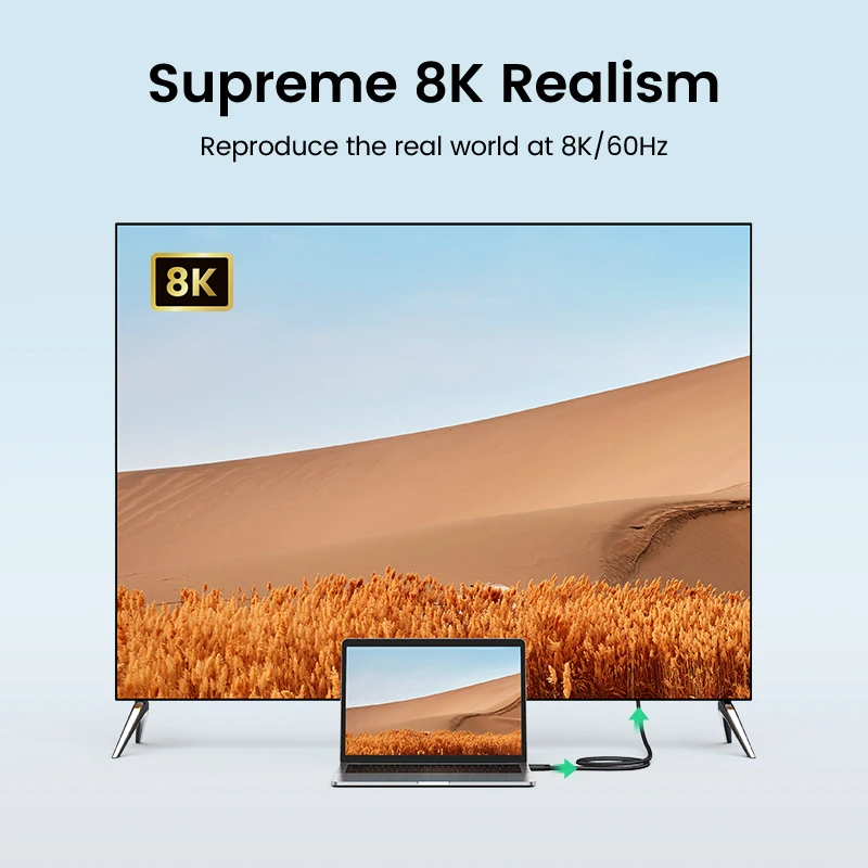 Кабель UGREEN HDMI 2 1 48 Гбит/с ультраскоростной 8K HDMI-кабель 4K/120 Гц динамический HDR Dolby