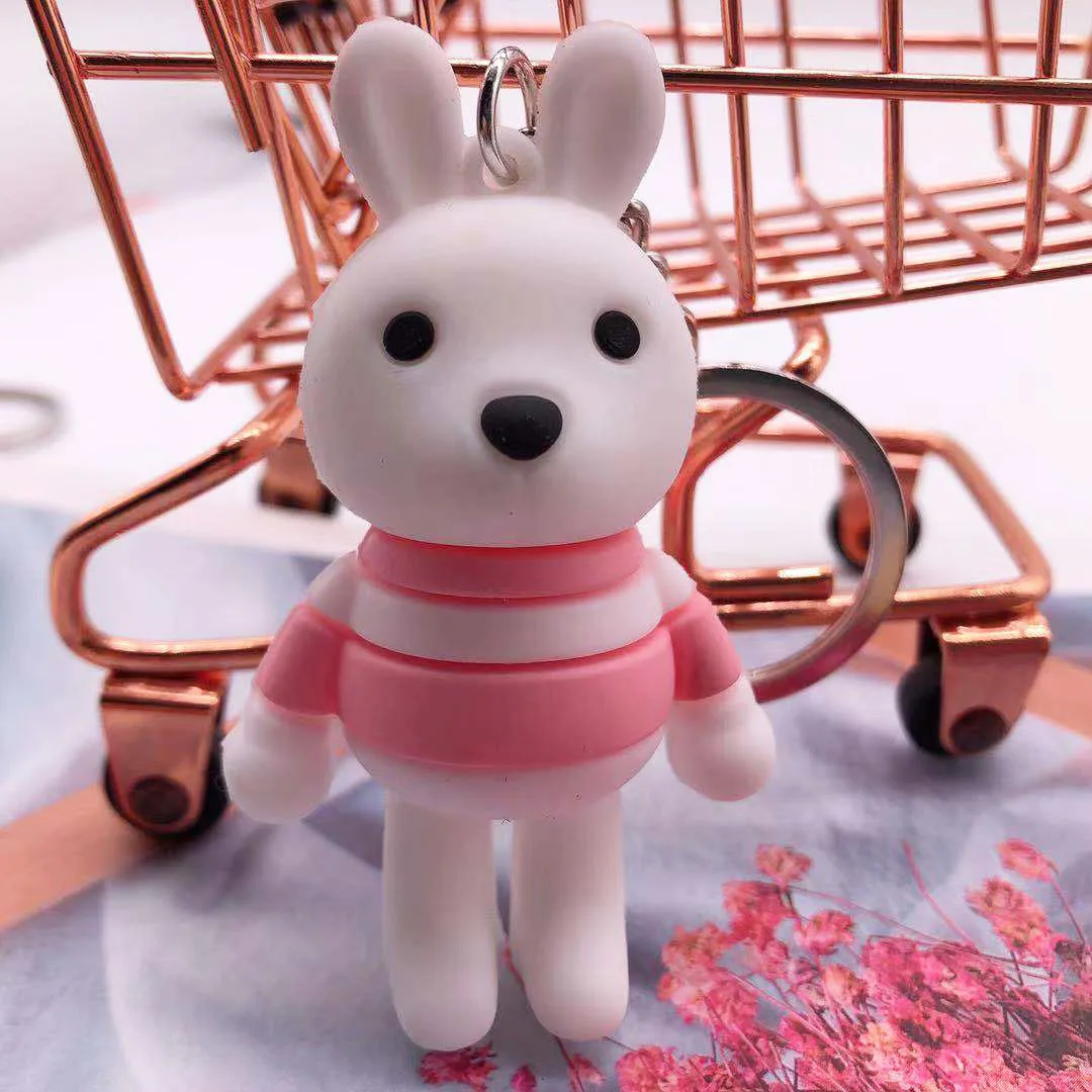 

Cute Rabbit Key Chains Handmade Backpack Pendant Fashion Car Keychain Ornament Popular Gifts For Women Keyring Gifts For Woman