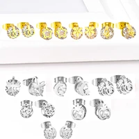 2021 new crystal earrings for women flower butterfly gold silver color fashion jewelry accessories brinco gift wholesale