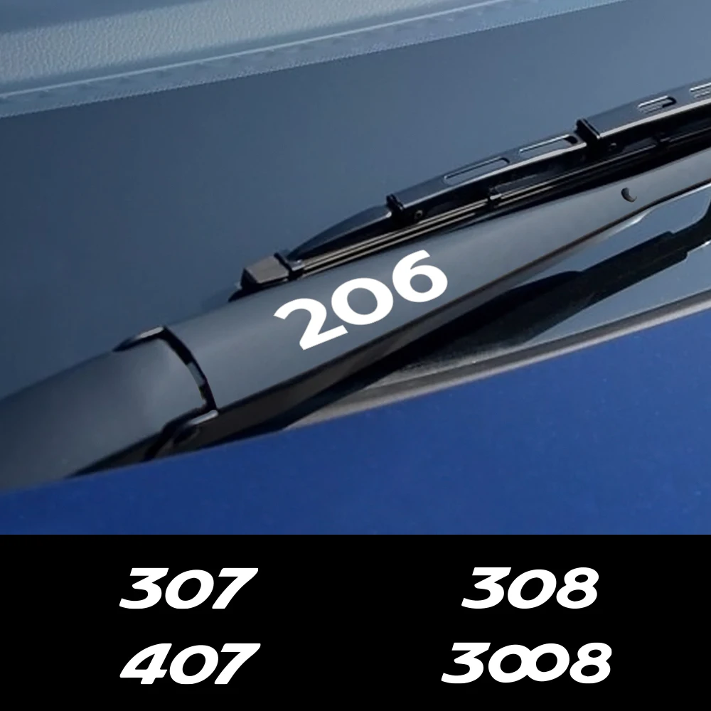 Стикеры на стеклоочистители для Peugeot 307 206 308 407 207 3008 208 508 2008 301 408 607 4008 5008 4 шт.
