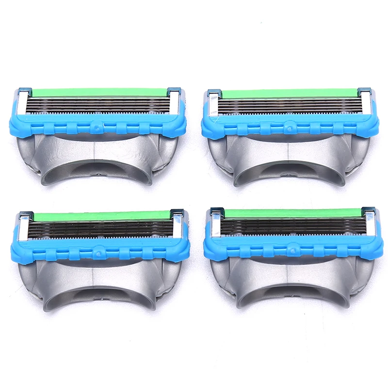 

4Pcs/set 5 Layer Razor Blade for Men's Safety Razor Blades Face Care Manual Shaving Blades Cassette