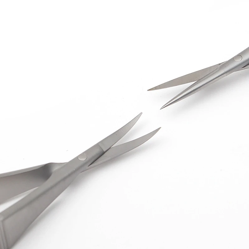 

Stainless Steel Scissors Squeeze Straight Cuticle Scissor Dead Skin Cutter Open Eye Microscissors Manicure Tools 12cm
