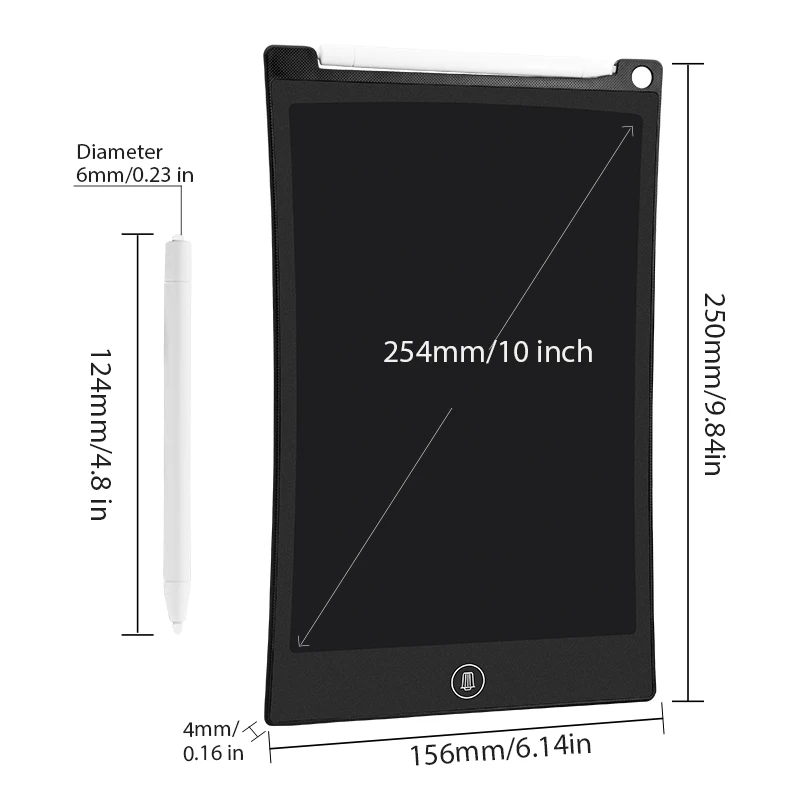 

NEWYES Drawing Tablet 10" LCD Writing Tablet Handwriting Pads Electronics Graphic Board Ultra Thin with Stylus Pen Kids Gift