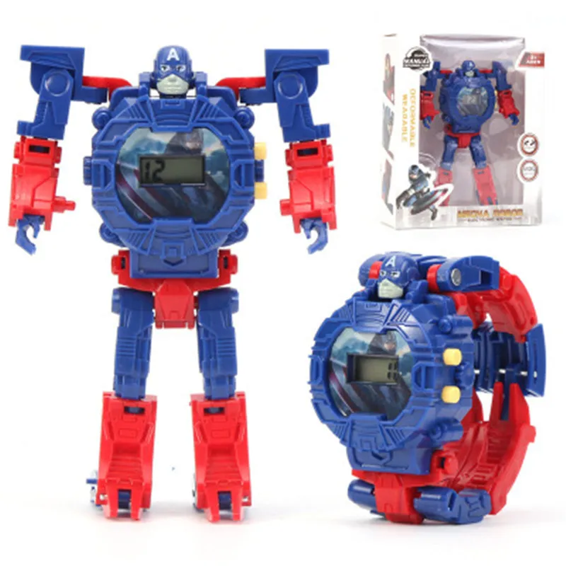 2020New детские игрушки часы фигурку Браслет комиксов мстители Железный человек