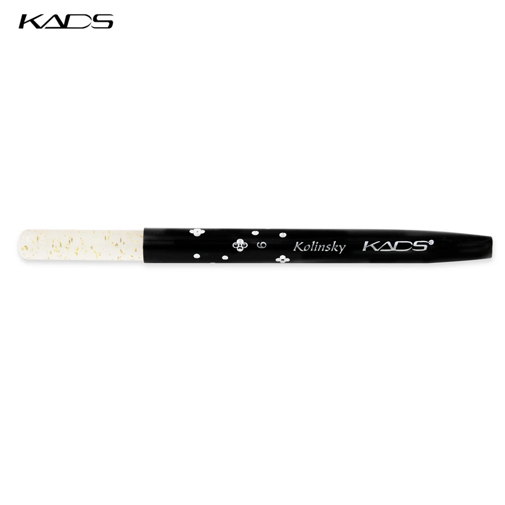 Kads 6# черный колонок соболь кисть профессиональный колонок акриловая щетка для ногтей для акриловые кисть искусство ногтей