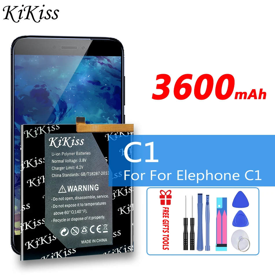 

Аккумуляторная батарея KiKiss 3600 мАч для Elephone C1