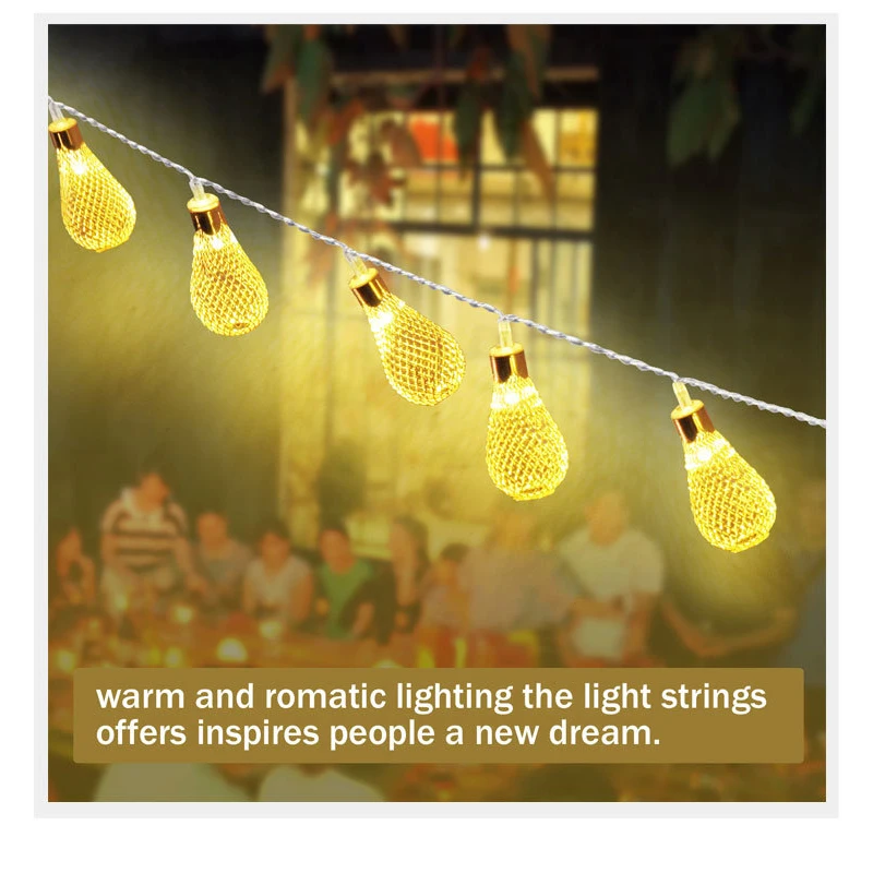 OUFULA светодиодный гирлянды Рождественская елка пейзаж огни медный провод