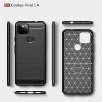 for google pixel 5a case carbon fiber cover silicone phone bumper for google pixel 5a protective cover for pixel 5a coque funda