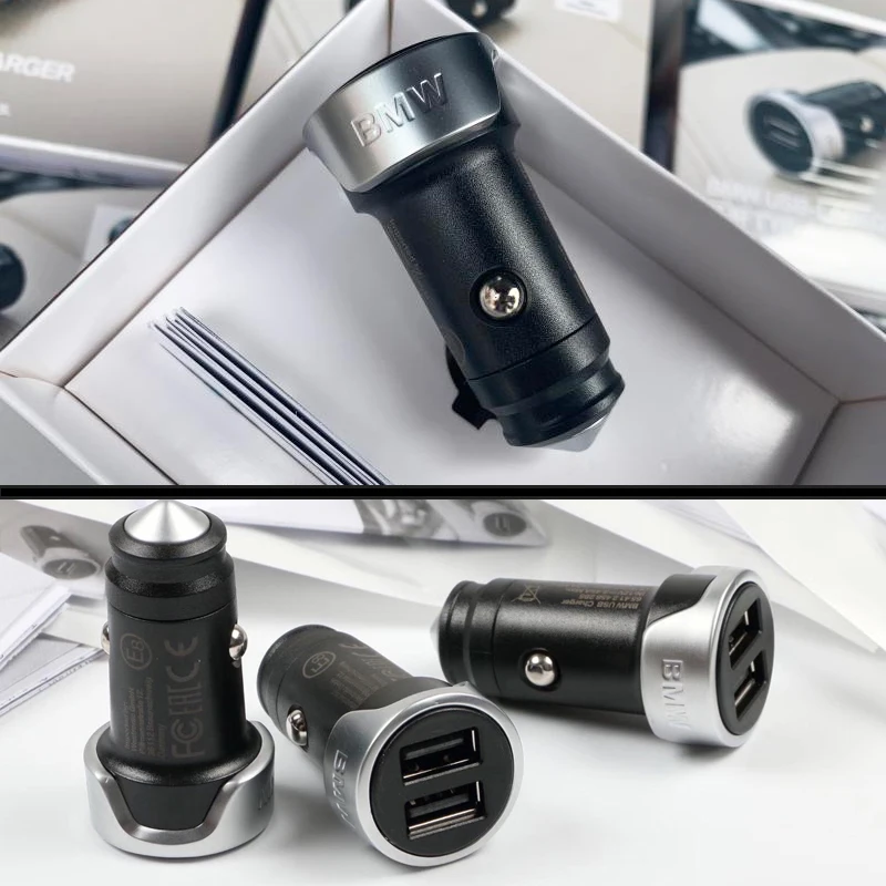Car original 3A USB charger For BMW universal f10 f15 f16 f25 f26 f30 e90 f01 g30 g50 quick dual cigarette lighter adapter | Автомобили и