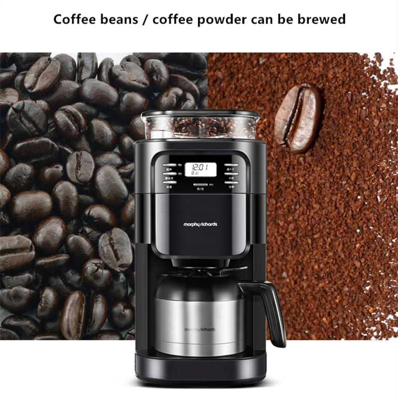 Домашняя автоматическая кофемашина из нержавеющей стали в американском стиле.