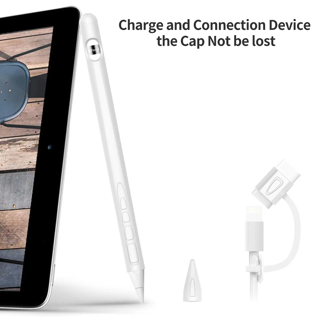 Силиконовый чехол с подставкой и держателем крышки для iPad Pro Apple Pencil 1