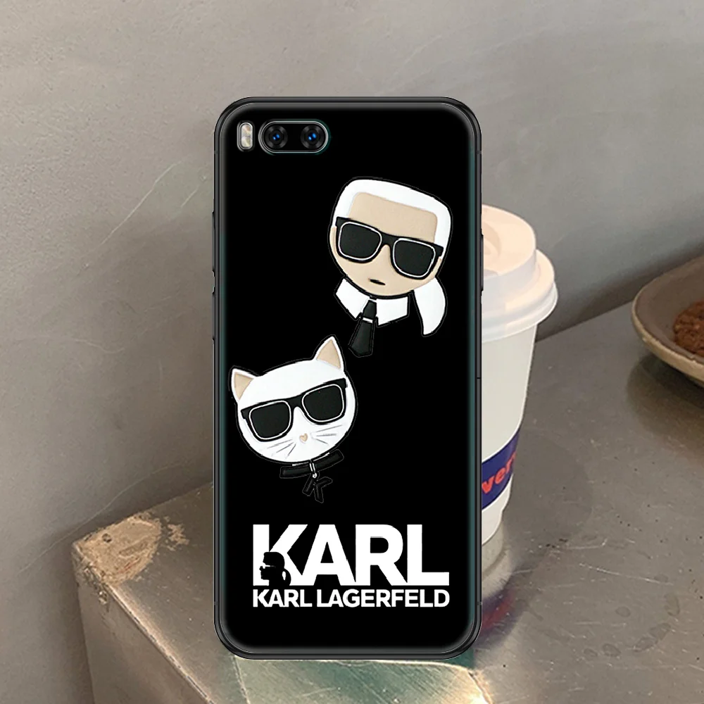 

Famouse Fashion Lagerfelds Phone case For Xiaomi Mi Max Note 3 A2 A3 8 9 9T 10 Lite Pro Ultra black pretty waterproof art funda
