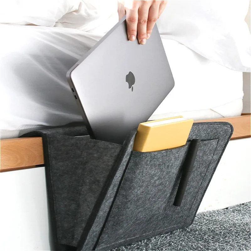 Практичная фетровая прикроватная сумка креативный спальный диван-столик