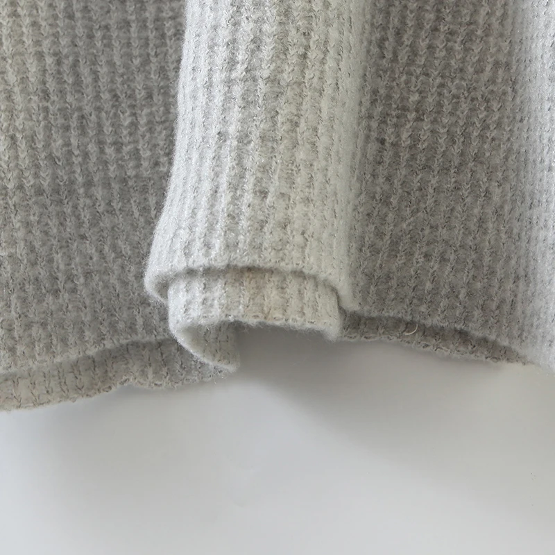 Женский осенне-зимний вязаный свитер-водолазка с длинным рукавом | Женская