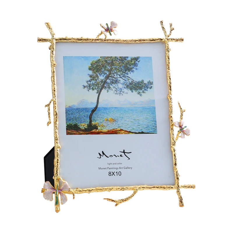 

Творчески фоторамка настольная лампа Nordic светильник из золотистого металла фотоальбом шкаф современного дома декоративные аксессуары